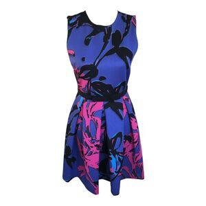 Taylor Sleeveless Purple Pink‎ Fit and Flare Mini Cocktail Party Dress Size 4